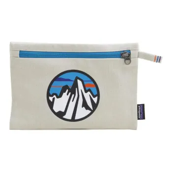 Patagonia Cotton Clutches Wallets Unisex White & Blue