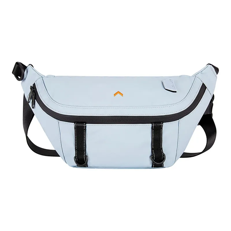 BAGSMART PU Messenger Bag Crossbody Bag Sling Bag Regular Unisex Ecru Black Sky Blue-8