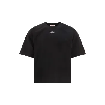 Valentino Logo Printed Crewneck T Shirt
