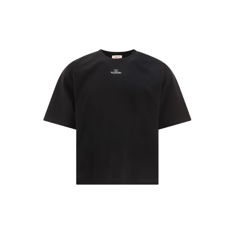 Valentino Logo Printed Crewneck T Shirt-0
