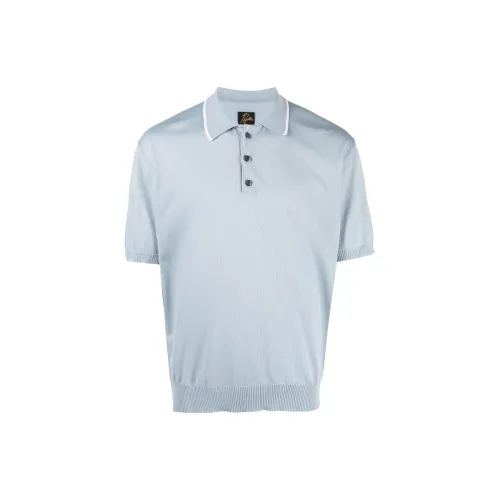 Needles Polo Shirts Men Blue