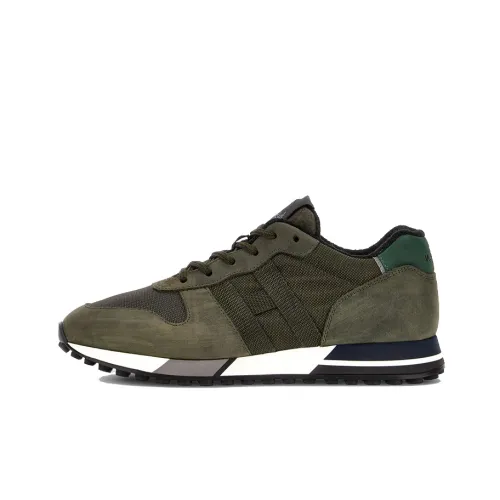 HOGAN H383 Casual Shoes Men Low-Top Green