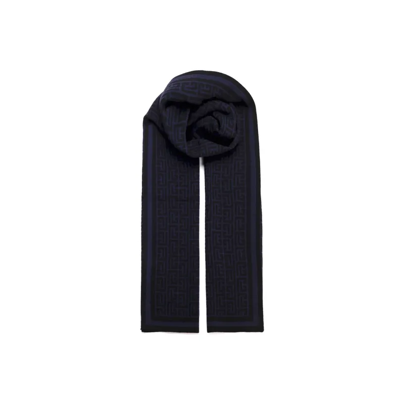 BALMAIN Knit Scarves Men Blue-0