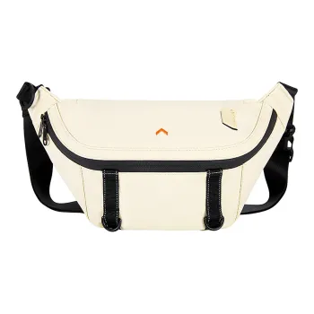 BAGSMART PU Messenger Bag Crossbody Bag Sling Bag Regular Unisex Ecru Black Sky Blue