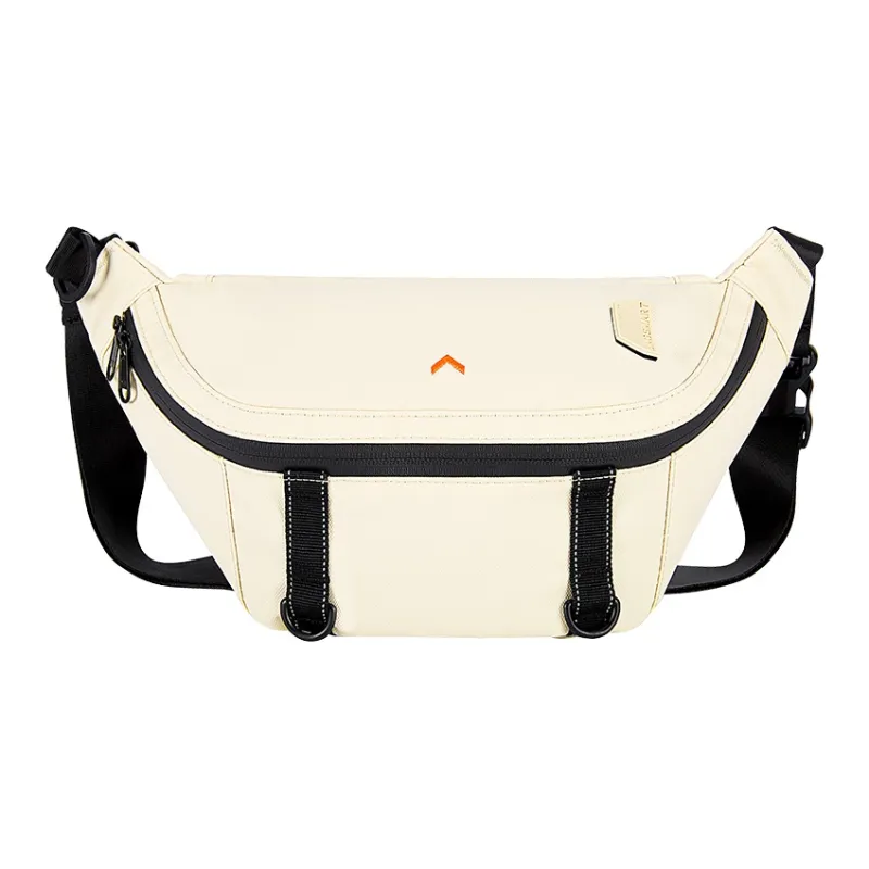 BAGSMART PU Messenger Bag Crossbody Bag Sling Bag Regular Unisex Ecru Black Sky Blue-0