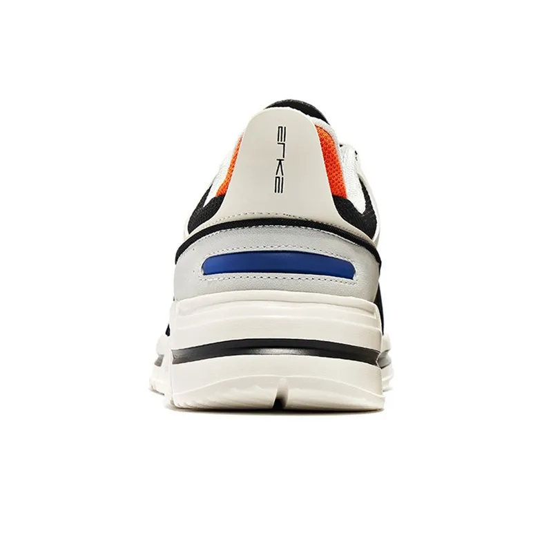 HENANBOWUYUAN x Erke Met Low Top Running Shoes Men's White Orange-3