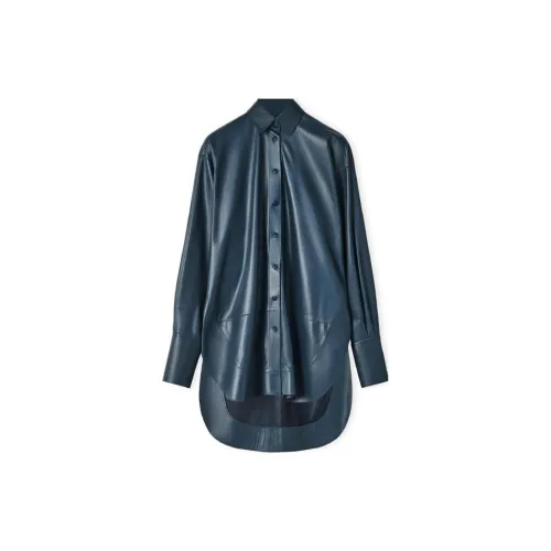 LOEWE Leather Jackets Women's Blue