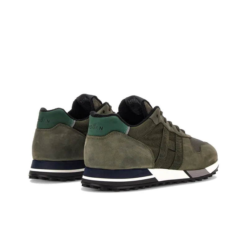 HOGAN H383 Low Top Casual Shoes Men's Green-3