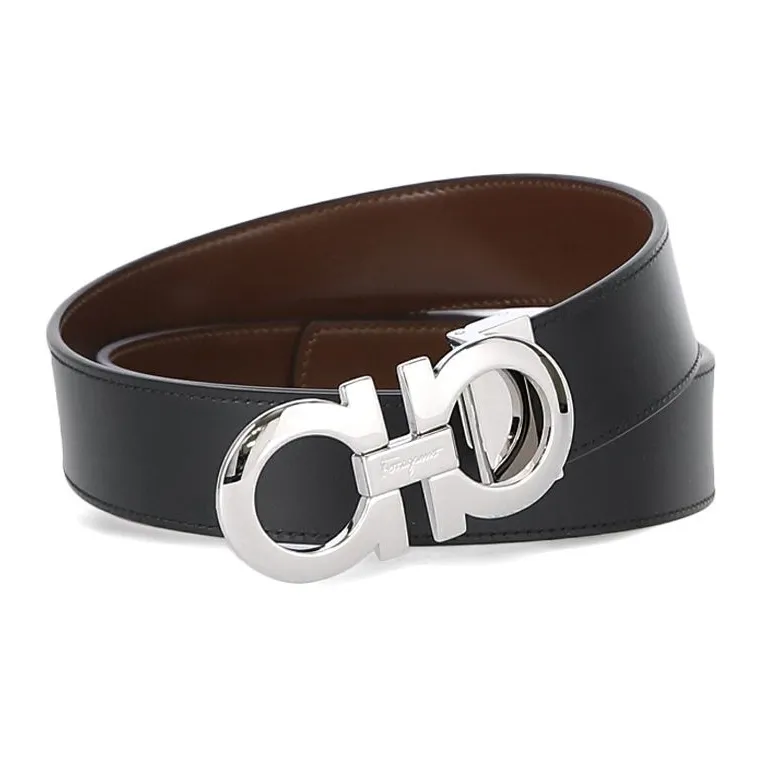 Ferragamo Reversible And Adjustable Gancini Belt-3