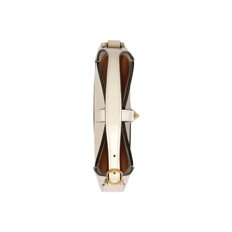 GUCCI Jackie 1961 Patent Leather Crescent Shoulder Bag Shoulder Bag Mini Women's White-5