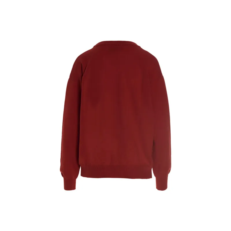 MOSCHINO FW22 Loose Fit Sweater Women's Red-1