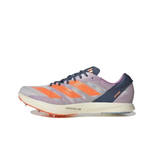 Adidas Adizero Avanti Running Shoes Unisex Low-Top Pink/White/Gray/Orange