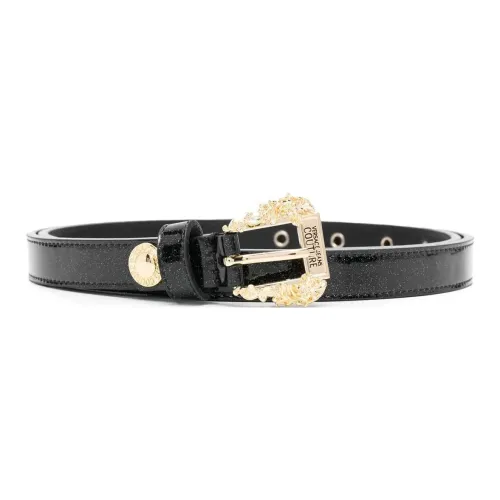 VERSACE JEANS COUTURE Leather Belts Women's Black