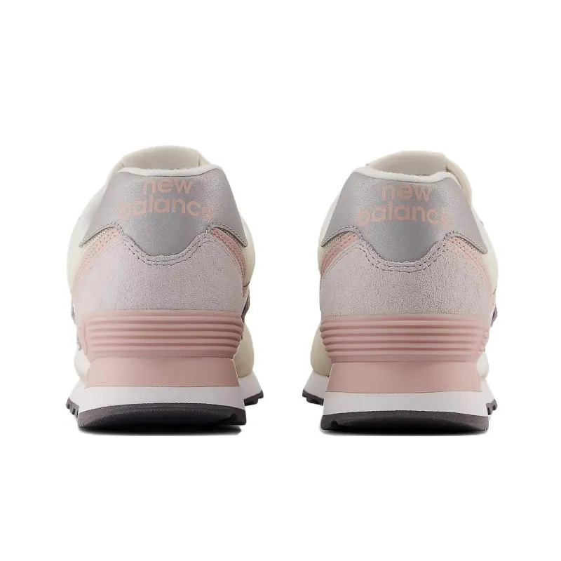 New Balance 574 Beige White Pink Sand Women's-3