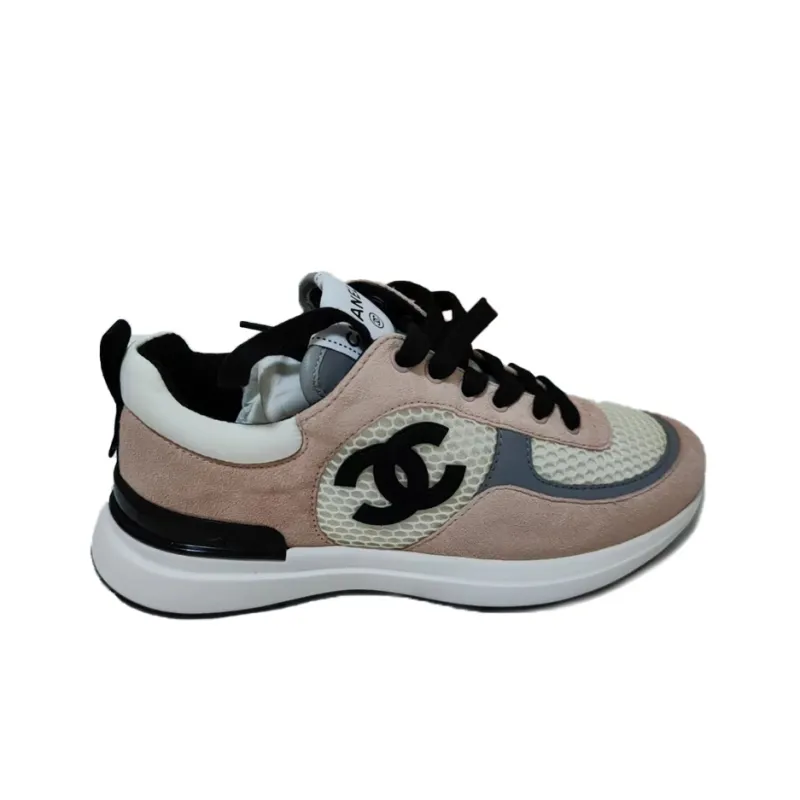 CHANEL 22P Collection Low Top Sports Casual Shoes Women's Pink Black White-2
