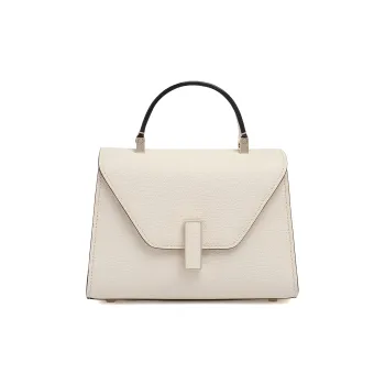 Valextra Iside Millepunte Calfskin Shoulder Bag, Crossbody Bag, Handbag Women's White