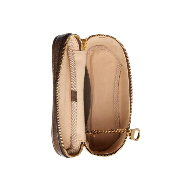 GUCCI Ophidia Supreme Canvas One Shoulder Handbags Fanny Pack Women's Ebony-6