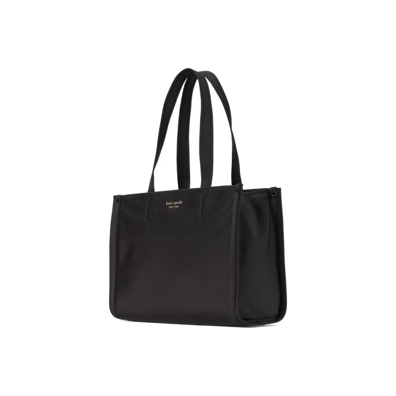 Kate Spade Sam Nylon Tote Bag Shopping Bag Shoulder Bag Handbag Medium Size Women's Black-1