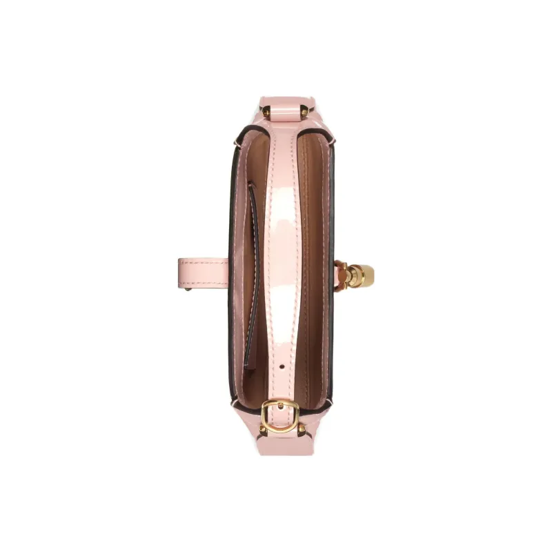 GUCCI Jackie 1961 Patent Leather Crescent Shoulder Bag Shoulder Bag Mini Women's Light Pink-6