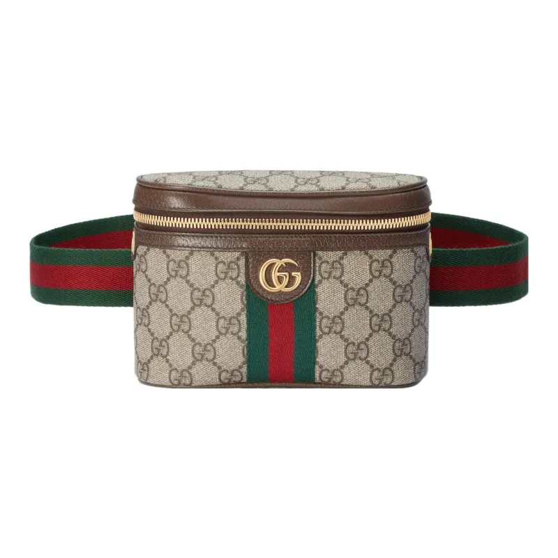 GUCCI Ophidia Supreme Canvas One Shoulder Handbags Fanny Pack Women's Ebony-2