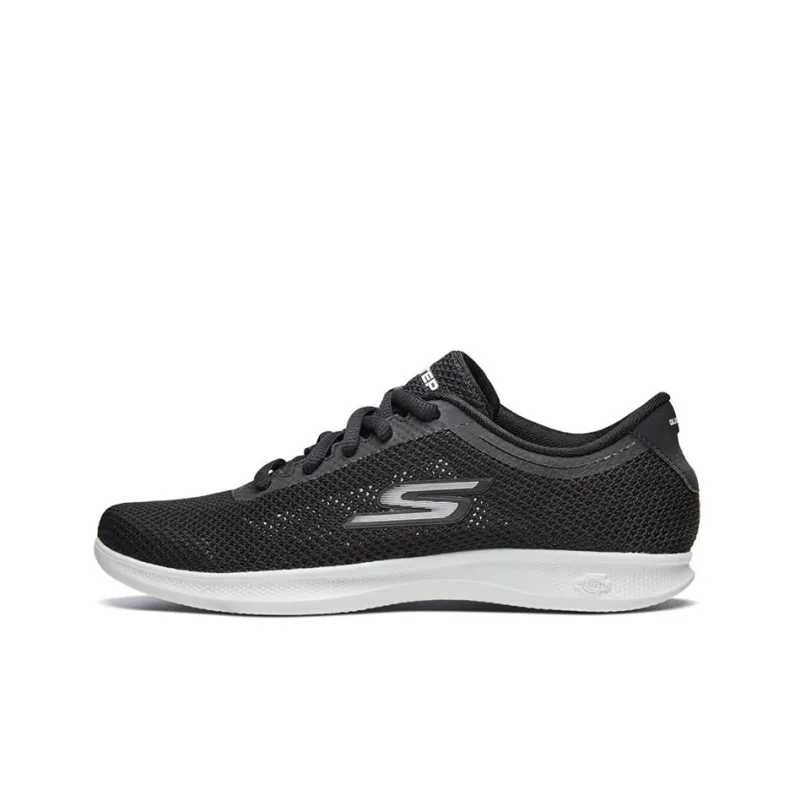 Skechers Go Step Casual Shoes Women's Low-Top Black/White-0