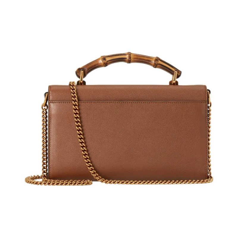 GUCCI Diana Leather Small Square Bag Handbag Shoulder Bag Crossbody Bag Women's Brown-2