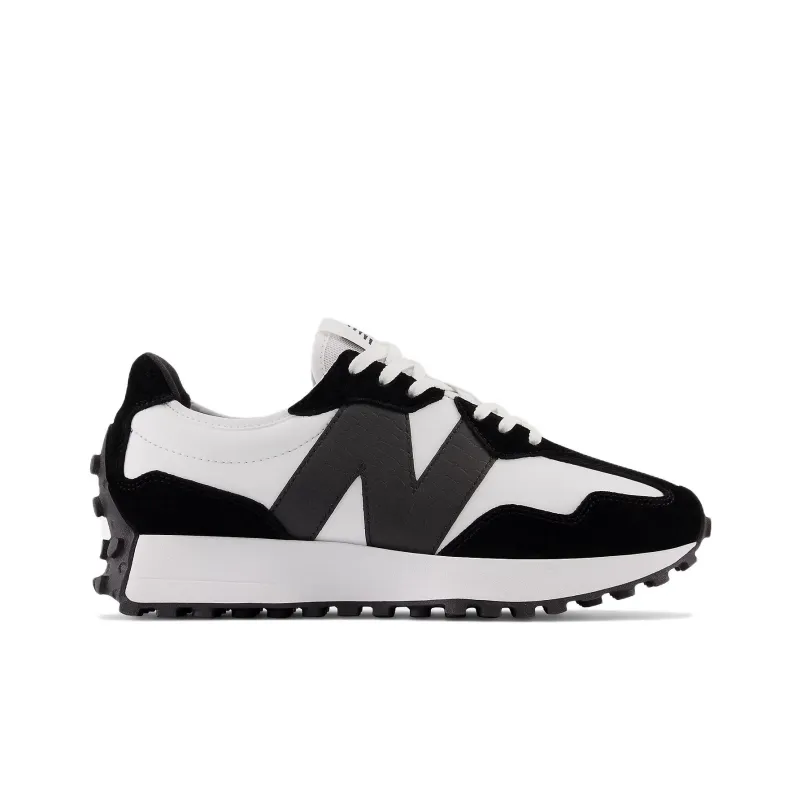 New Balance 327 Black White Black Women's-1