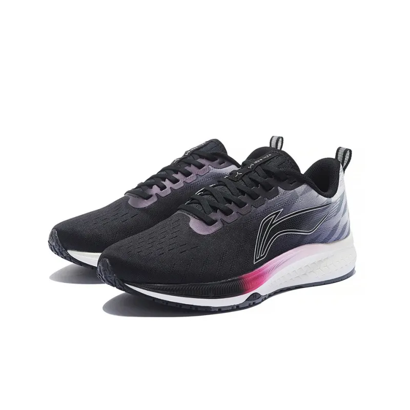 LiNing Red Hare 5 Low Top Running Shoes Women's Black Gray Color-2