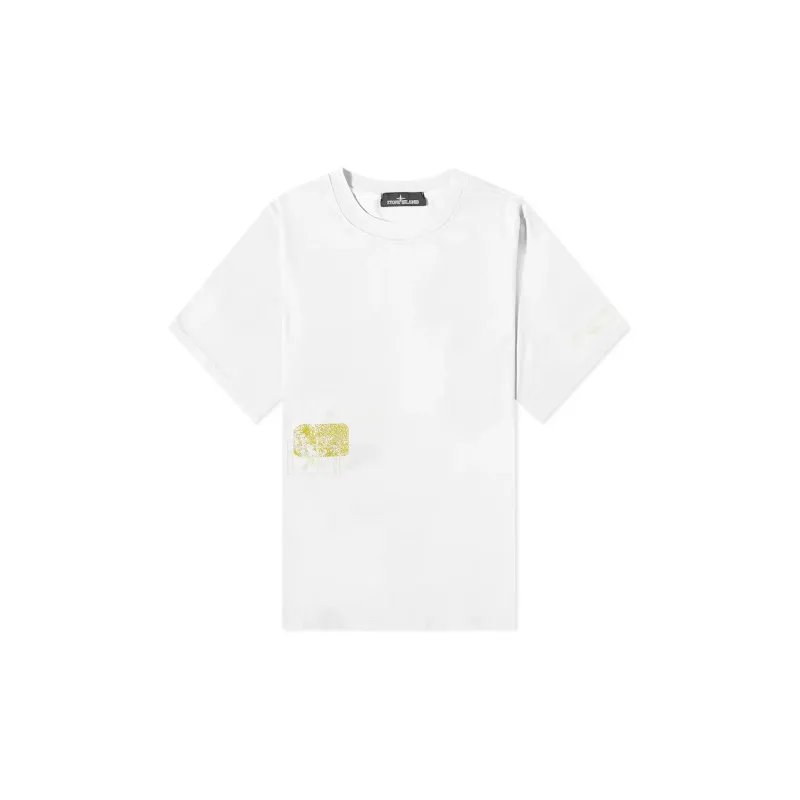 STONE ISLAND T Shirts Men White-0