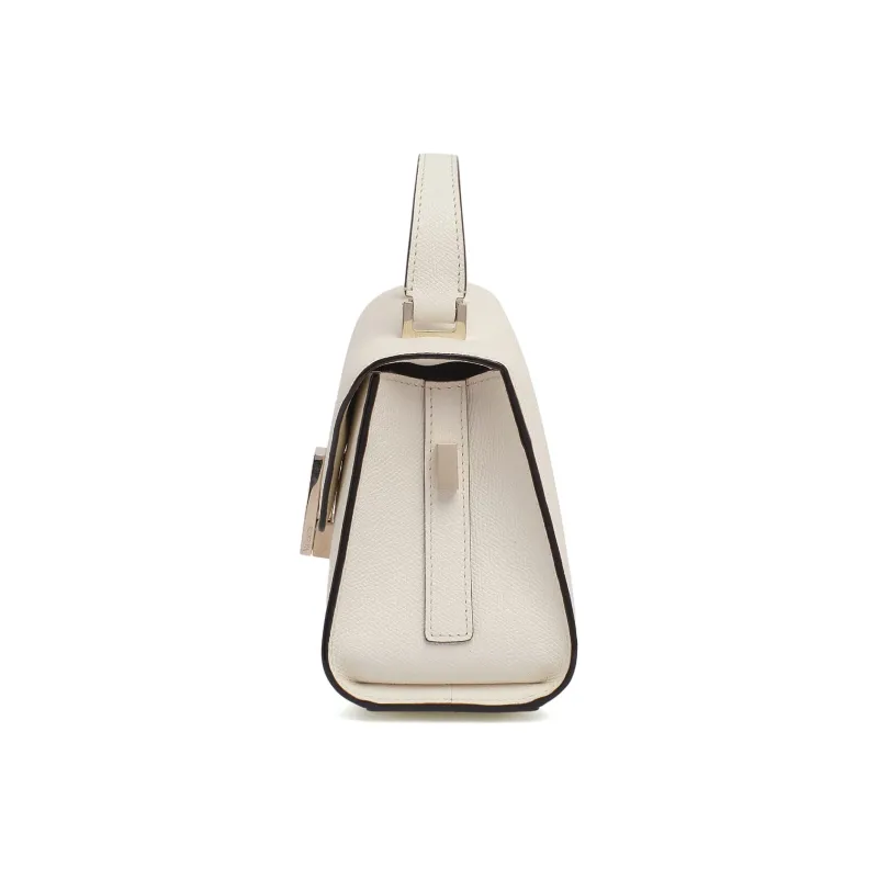 Valextra Iside Millepunte Calfskin Shoulder Bag, Crossbody Bag, Handbag Women's White-3