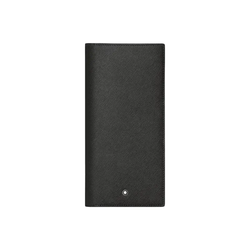 MONTBLANC Full-grain Calf Leather Leather Clip Wallet Regular Men's Black-0