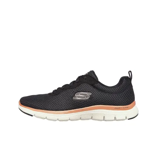 Skechers Flex Appeal 4.0 Casual Shoes Women's Low-Top Black/Gold