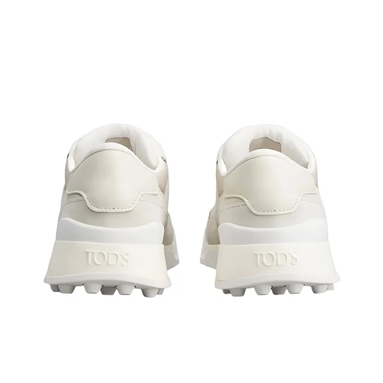 TOD'S Logo Embossed Panelled Lace Up Sneakers-3