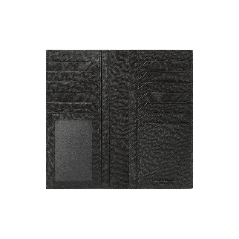 MONTBLANC Full-grain Calf Leather Leather Clip Wallet Regular Men's Black-3