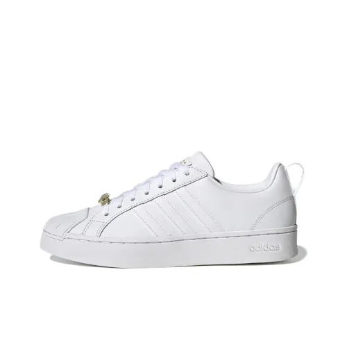 Adidas Neo Streetcheck Skateboard Shoes Women's Low-Top White/Gold