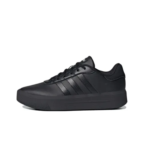 Lego X Adidas Neo Court Platform Skateboard Shoes Women's Low-Top Black