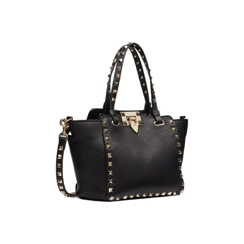 Valentino ROCKSTUD Grain Calfskin Shoulder Bag, Crossbody Bag, Handbag Mini Women's Black-1