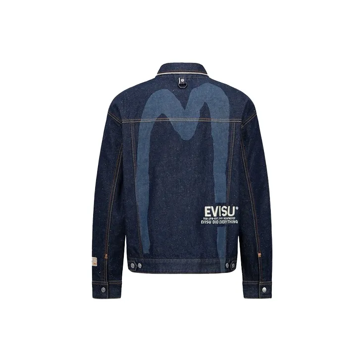 EVISU Denim Jackets Men Denim Blue-1