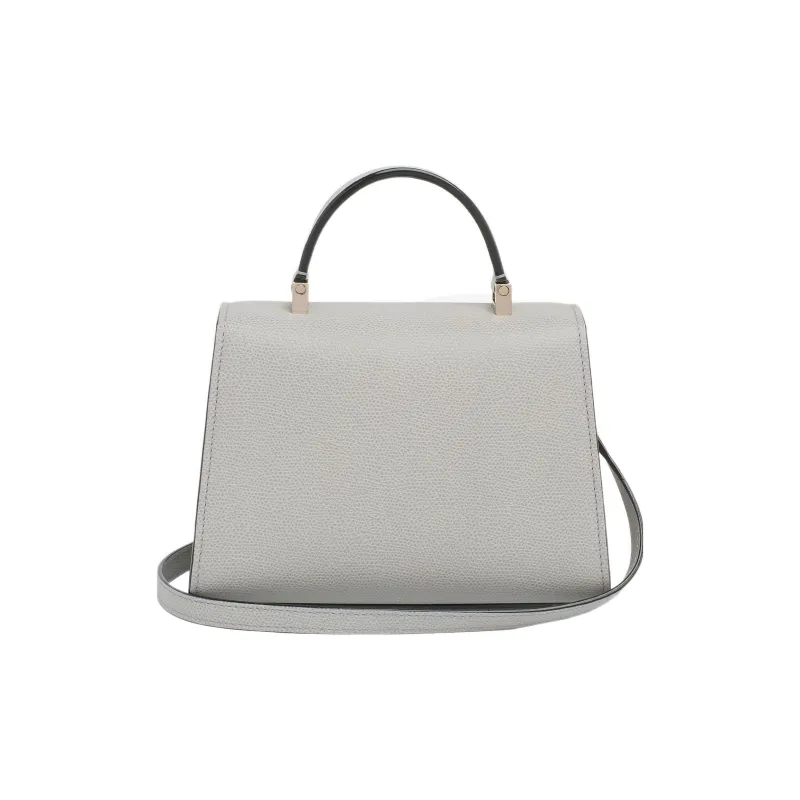 Valextra Iside Millepunte Calfskin Shoulder Bag, Crossbody Bag, Handbag Women's Gray-1