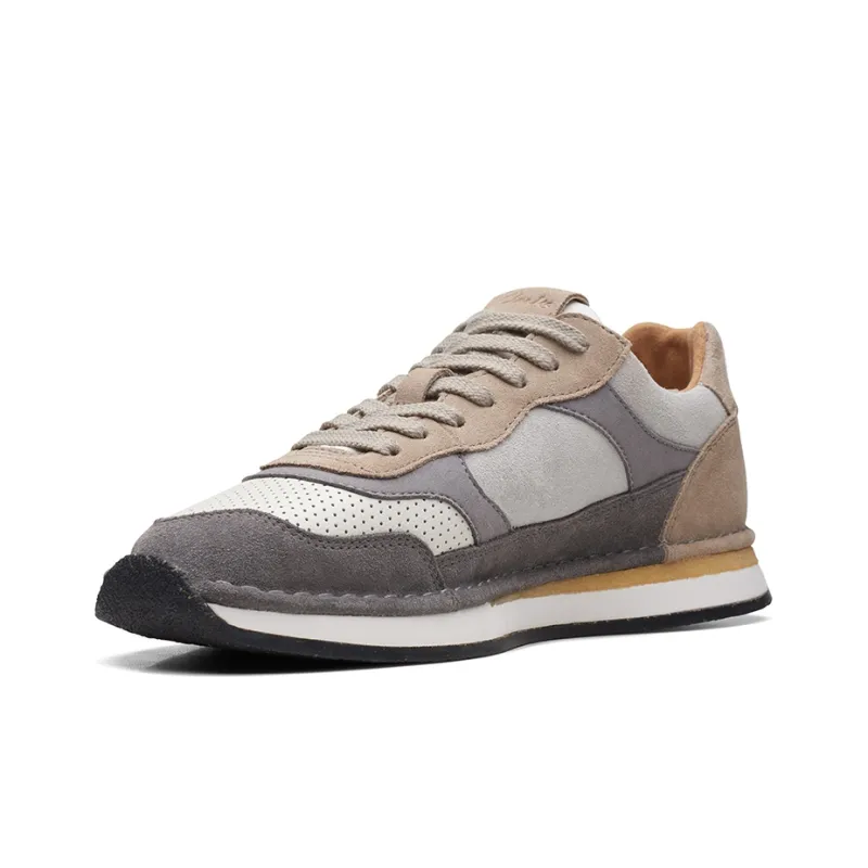 Clarks CraftRun Lace Low Top Casual Shoes Men's Gray-2