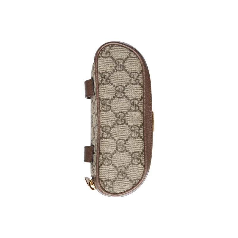 GUCCI Ophidia Supreme Canvas One Shoulder Handbags Fanny Pack Women's Ebony-7