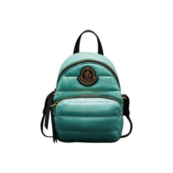 Moncler Glossy Nylon Backpack Small Size Women's Green