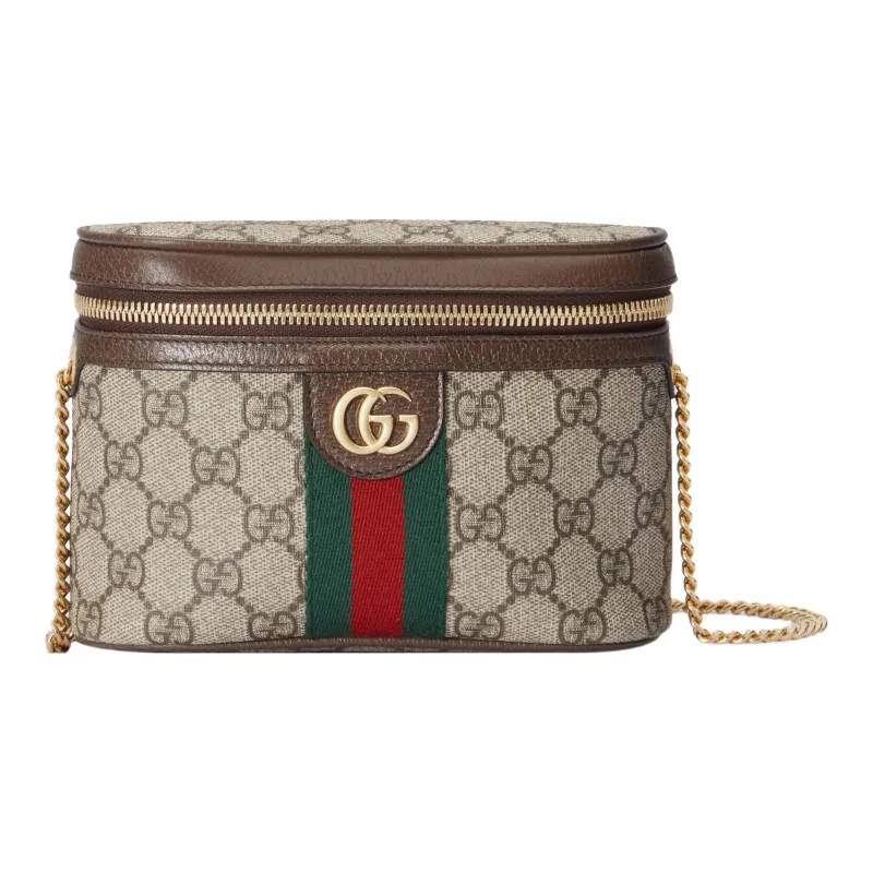 GUCCI Ophidia Supreme Canvas One Shoulder Handbags Fanny Pack Women's Ebony-0