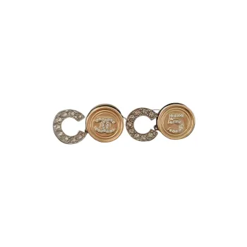 CHANEL 2000s CC logo Earrings