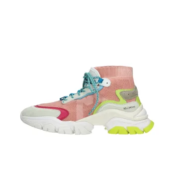 Moncler Breathable Lightweight High-Top Casual Shoes Women's Pink