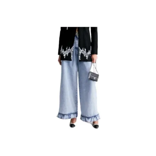 CHANEL Jeans Women's Light Blue