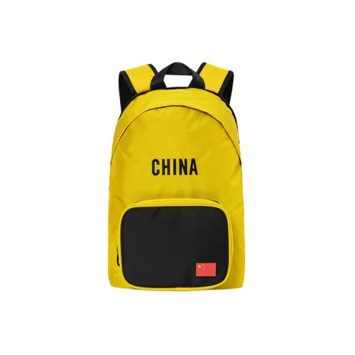 Anta Nylon Backpack Regular Men's Yellow