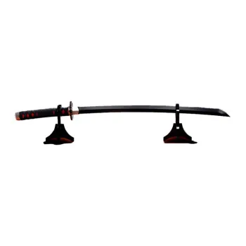 BANDAI Demon Slayer  Kimetsu No Yaiba 1 1 Sunwheel Sword Cast ABS Tanjiro Kamado Water Breathing Model Accessories