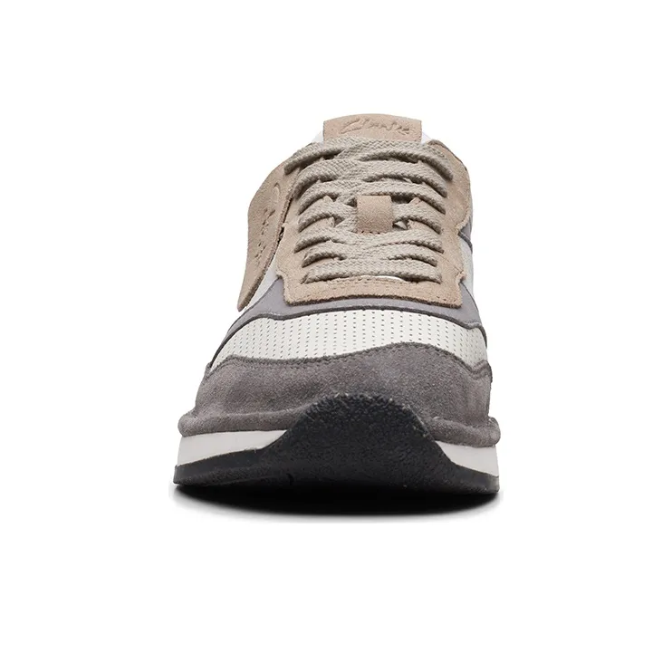 Clarks CraftRun Lace Low Top Casual Shoes Men's Gray-3