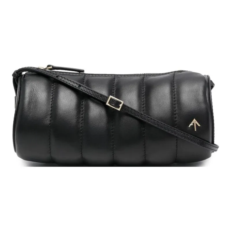 Manu Atelier Logo Plaque Padded Shoulder Bag-0